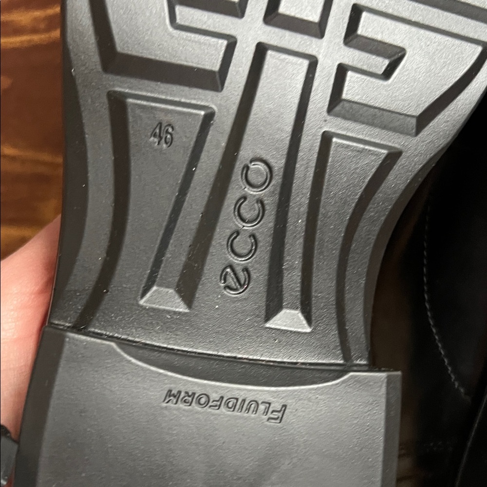 Ecco Black Leather Slip-On Loafers Helsinki 2 - Picture 3 of 5